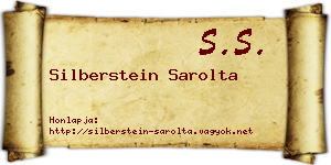Silberstein Sarolta névjegykártya